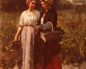 朱利斯 布雷顿 : Les Vendanges A Chateau-Lagrange